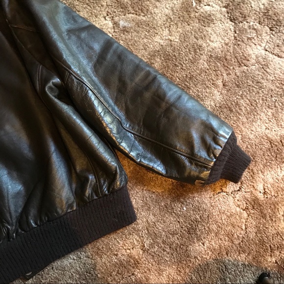 🇺🇸ALS🇺🇸 EUC Black Leather Jacket Size 48R - Picture 9 of 14